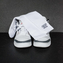 Load image into Gallery viewer, Kings of the Court Crew Socks - White