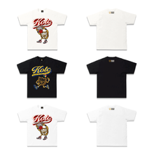 Load image into Gallery viewer, KOTC "Dunk v2" and "No Look Pass" T-Shirt for Men in White/Off-White &amp; Black
