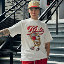 Load image into Gallery viewer, KOTC "Dunk v2" and "No Look Pass" T-Shirt for Men in White/Off-White &amp; Black

