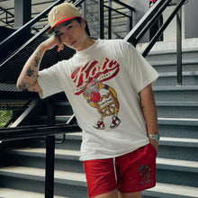 Load image into Gallery viewer, KOTC "Dunk v2" and "No Look Pass" Swingman Mesh Shorts Heavyweight in Red/Blue
