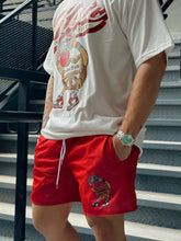 Load image into Gallery viewer, KOTC "Dunk v2" and "No Look Pass" Swingman Mesh Shorts Heavyweight in Red/Blue
