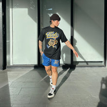 Load image into Gallery viewer, KOTC "Dunk v2" and "No Look Pass" Swingman Mesh Shorts Heavyweight in Red/Blue
