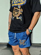 Load image into Gallery viewer, KOTC "Dunk v2" and "No Look Pass" Swingman Mesh Shorts Heavyweight in Red/Blue
