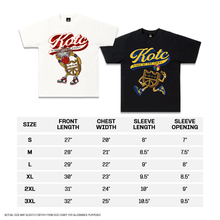 Load image into Gallery viewer, KOTC "Dunk v2" and "No Look Pass" T-Shirt for Men in White/Off-White &amp; Black
