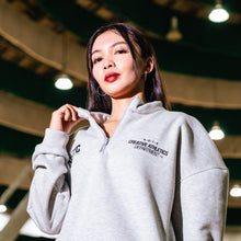 Load image into Gallery viewer, KOTC Creative Athl. Department Half Zip Sweater - Light Heather
