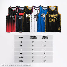 Load image into Gallery viewer, KOTC Basketball Mesh Jersey Tanktop KOTC Artist Series x Brian Ancheta Designs x MNL Kingpin
