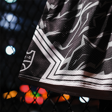 Load image into Gallery viewer, KOTC - Black Ops Diamond / Text Stripe Mesh Shorts
