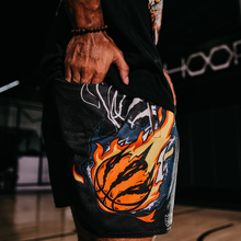 Load image into Gallery viewer, "Lebron Death Stare" T-Shirt / "Miami Nights" Mesh Shorts
