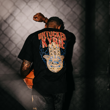 Load image into Gallery viewer, "Untucked Kyrie" T-Shirt / "Hamsa Hand" Mesh Shorts
