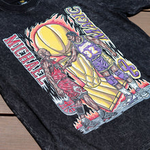 Load image into Gallery viewer, KOTCxOffCourt "Passing The Torch" Magic to MJ Vintage Washed T-Shirt in Black
