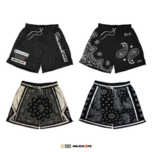 Load image into Gallery viewer, KOTC - Black Ops Basketball Paisley Mesh Shorts
