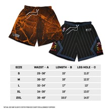 Load image into Gallery viewer, KOTC "Shattered Backboard" / "Bulls City Edition" Mesh Shorts
