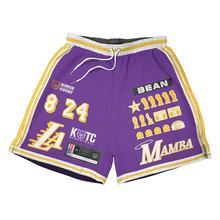 Load image into Gallery viewer, Kings of the Court Mamba Swingman Mesh Shorts Mamba Day 8/24 Collection
