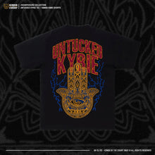 Load image into Gallery viewer, "Untucked Kyrie" T-Shirt / "Hamsa Hand" Mesh Shorts
